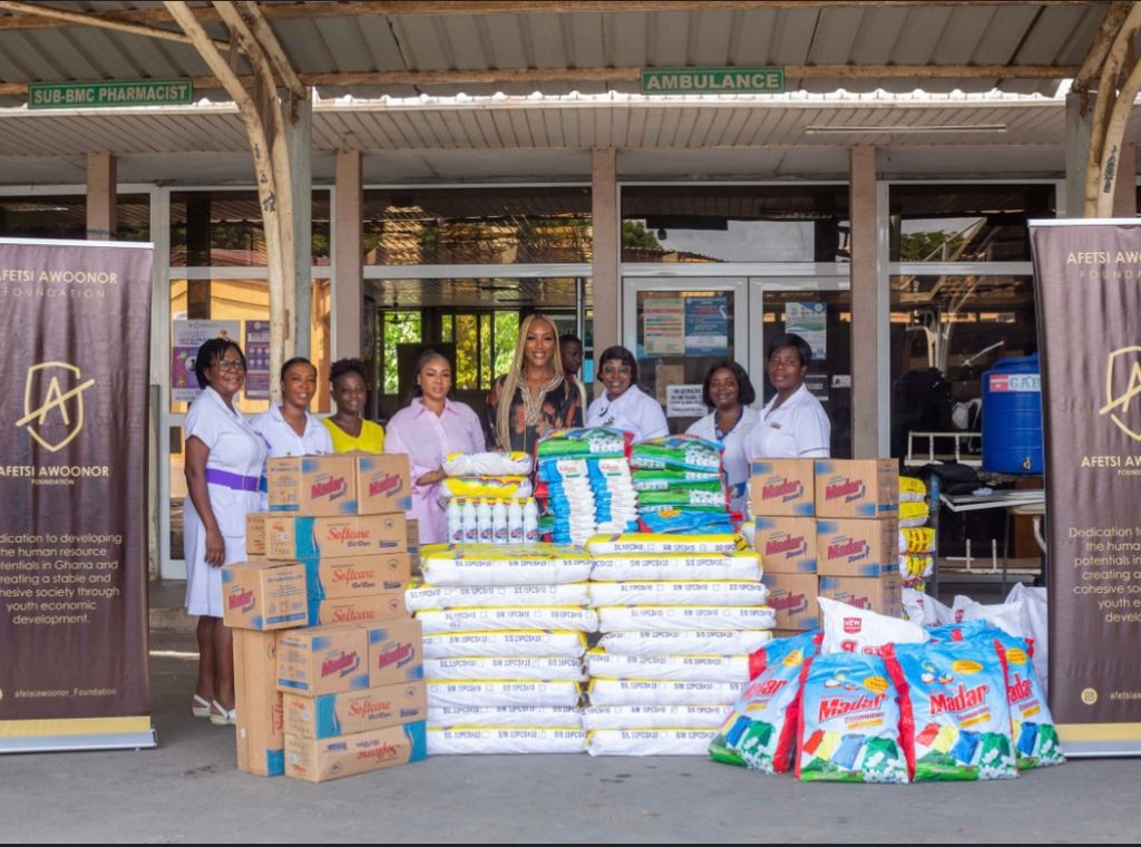 Afetsi Awoonor foundation brings Easter cheer to nursing mothers at Korle Bu