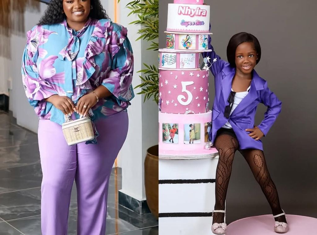 Tracey Boakye celebrates daughter Akua Nhyira's 5th birthday.
