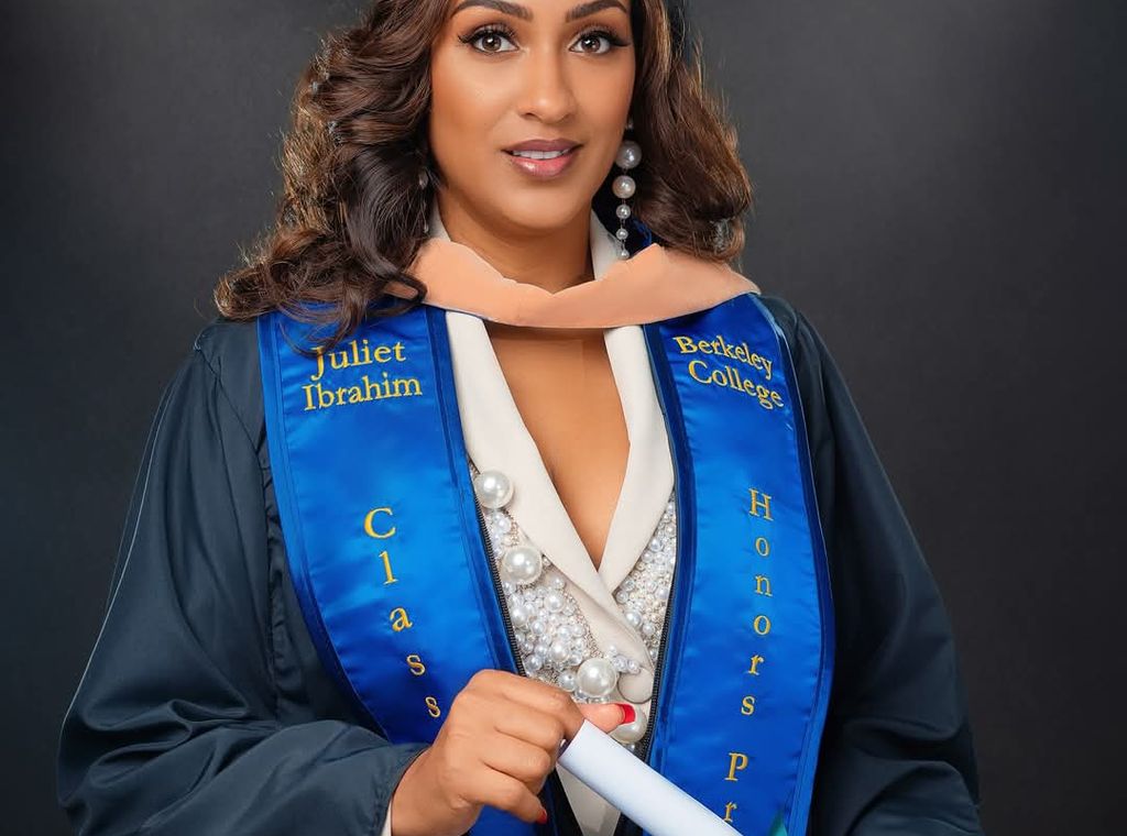 Juliet Ibrahim Celebrates Milestone Achievement: Her first degree from Berkeley College