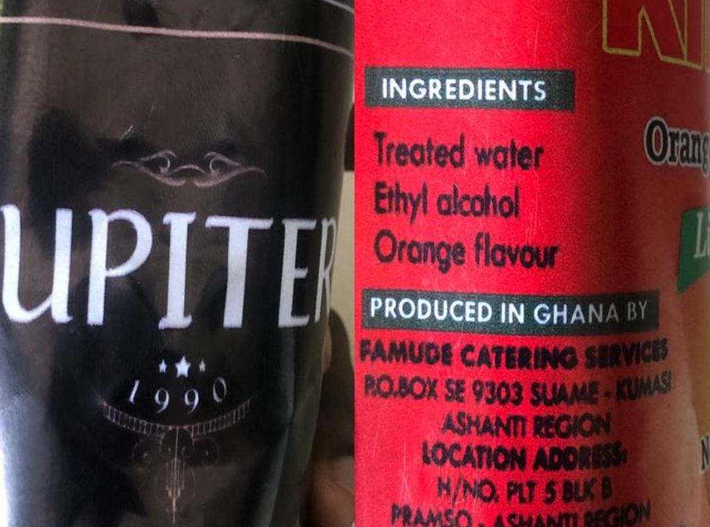 FDA issues urgent warning on unsafe Alcoholic Beverages: Kings Orange Flavoured Liqueur and Jupiter