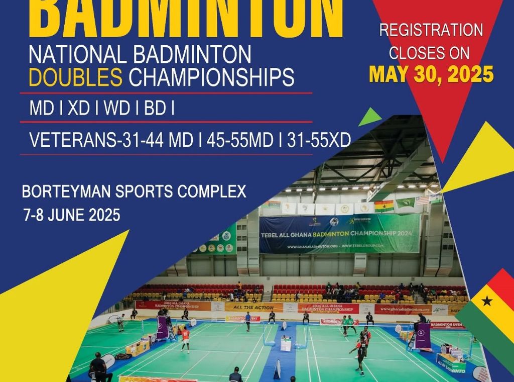 Ghana’s top Badminton pairs set to compete for doubles glory in Accra