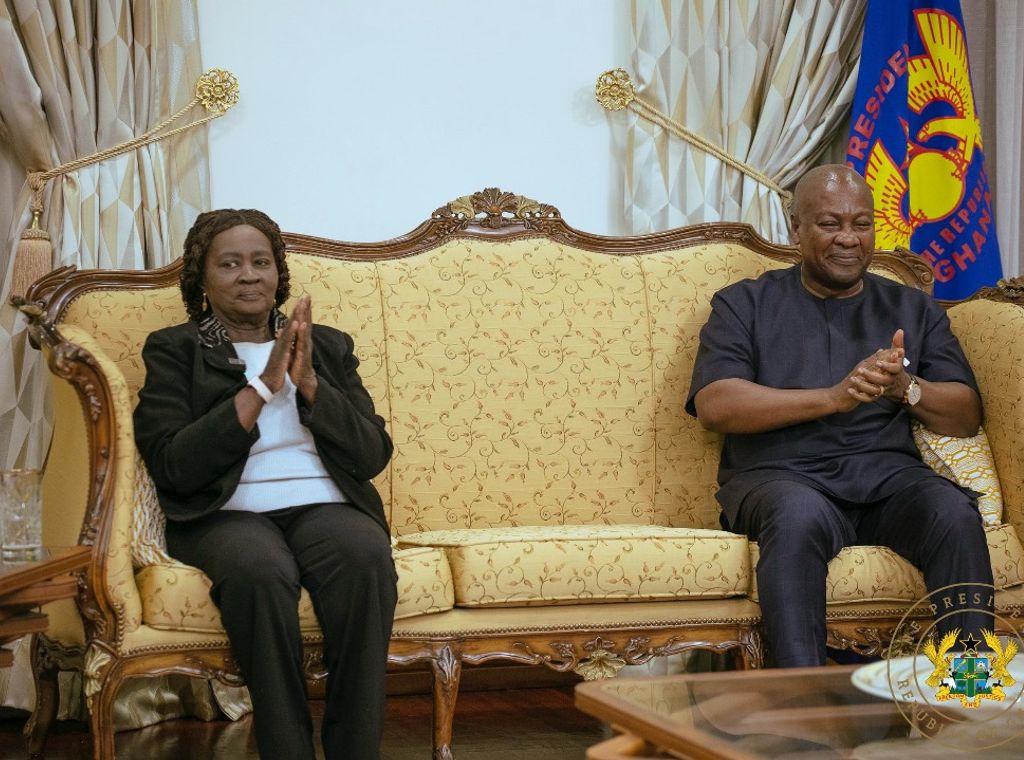 Mahama welcomes Opoku-Agyemang, jokes about impeachment threats during her absence