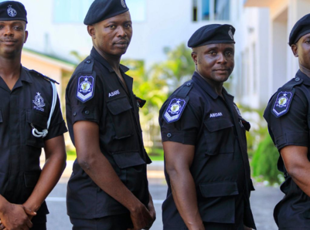 Ghana Police promotes four officers for outstanding role in arrest of armed suspects 