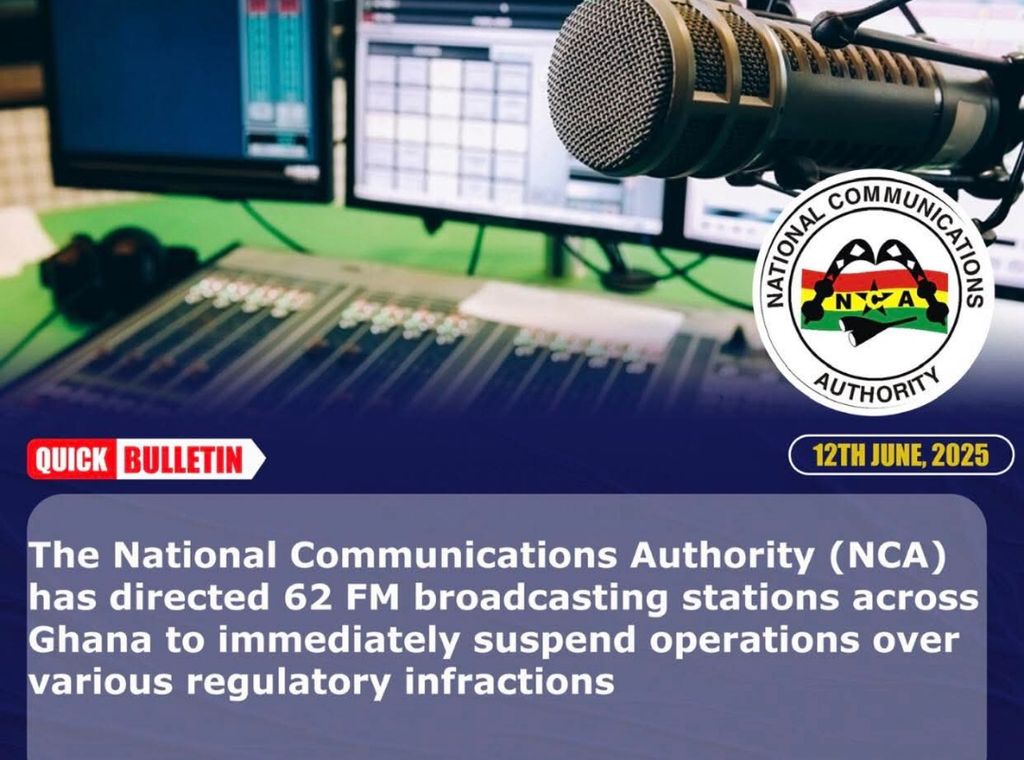 NCA shuts down Wontumi FM, Asaase Radio, and numerous other stations