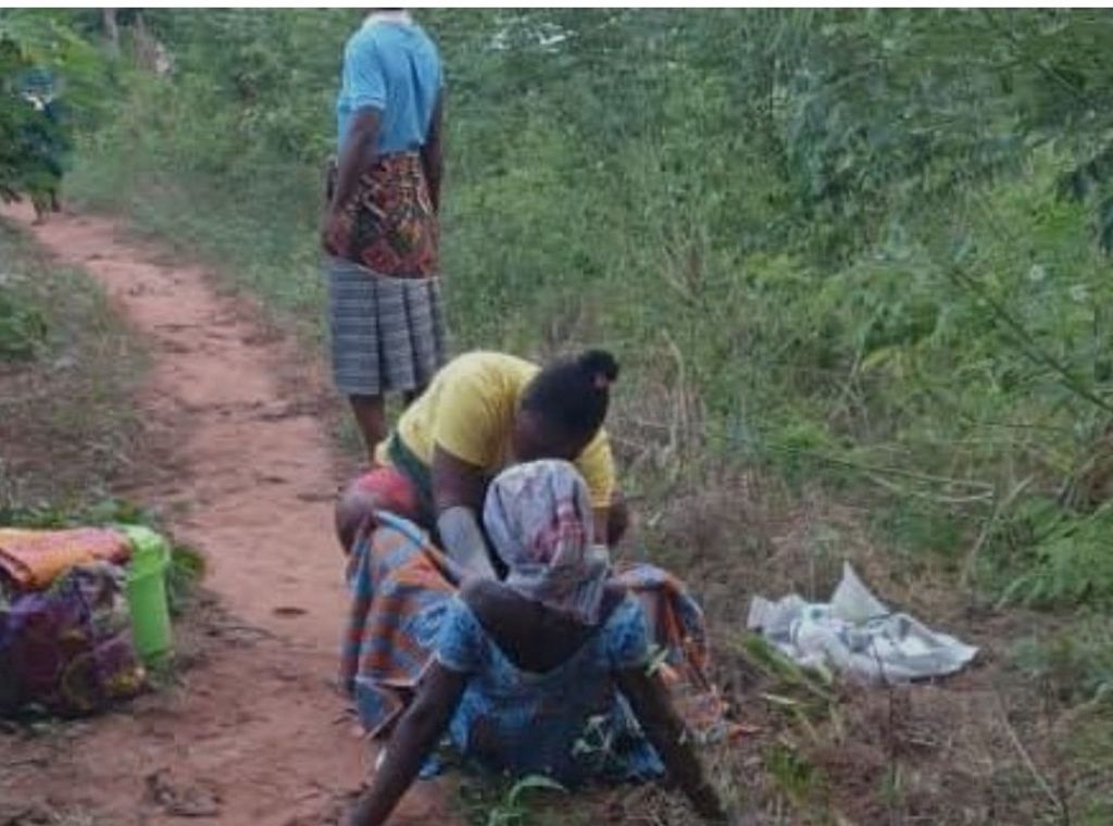 Midwife delivers baby on farm after woman goes into labour on bush path