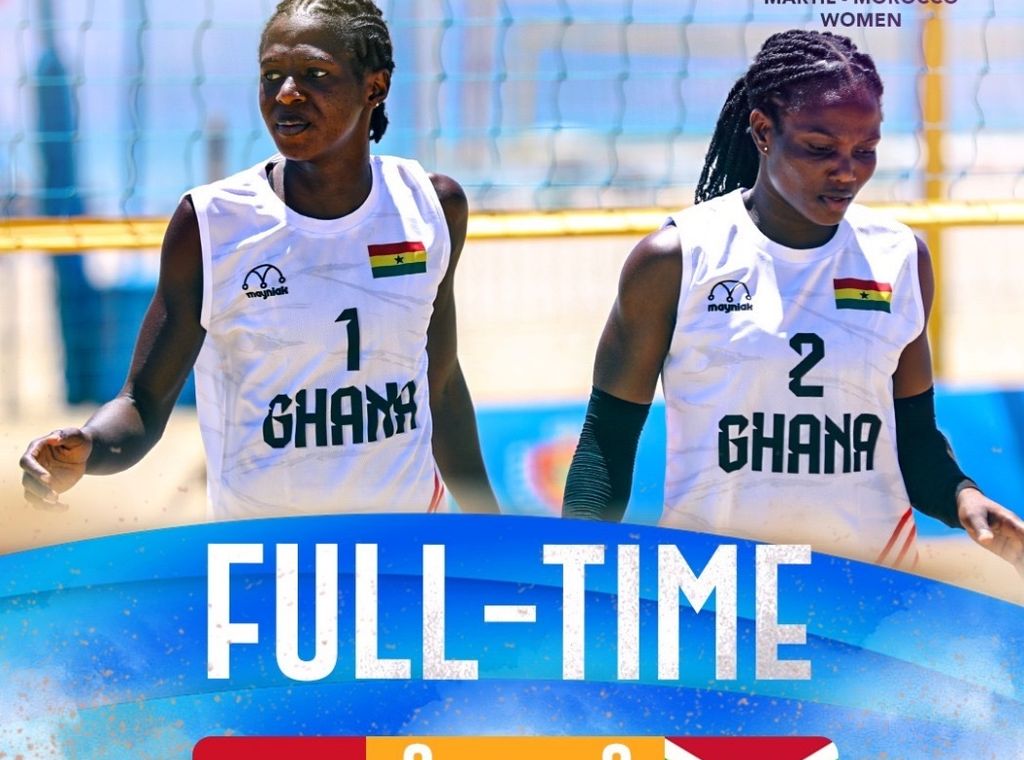Ghana’s beach volleyball teams off to flying start in Morocco