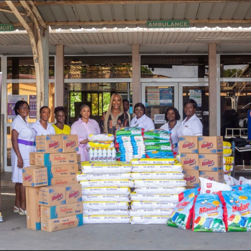 Afetsi Awoonor foundation brings Easter cheer to nursing mothers at Korle Bu