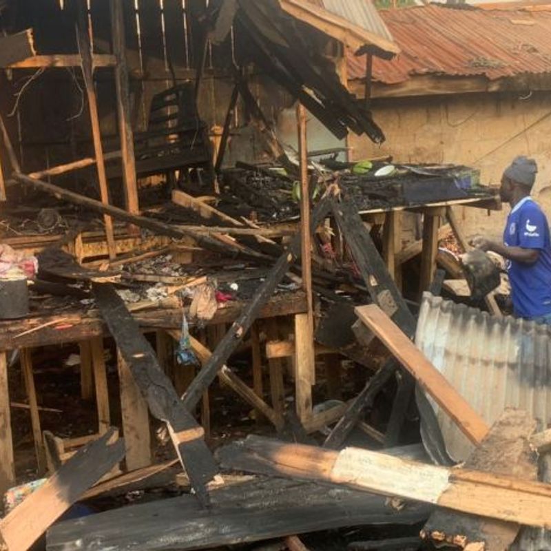 Tragic fire in Adjei Kojo Sancity claims life of five year old girl