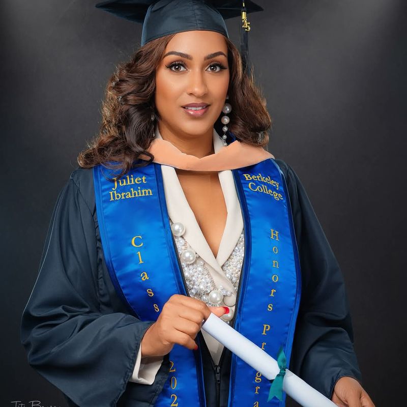 Juliet Ibrahim Celebrates Milestone Achievement: Her first degree from Berkeley College