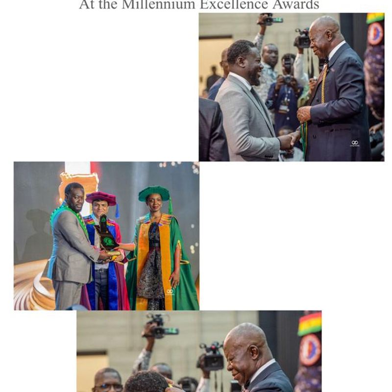 Afetsi Awoonor receives award for outstanding leadership in Energy and Social Development in Accra