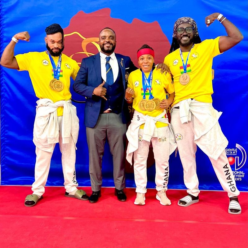 Ghana Fitness Team makes history with Six Medals at African Cup