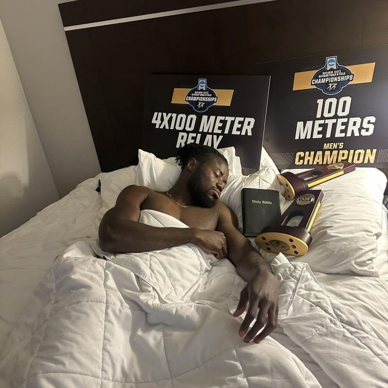 Isaac Botsio defends NCAA Division II 100m title