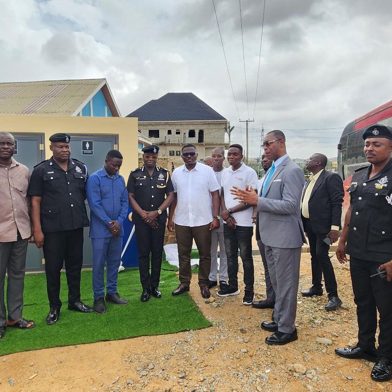 De-Sus Company Ltd boosts police welfare with new washroom facility at Anyaa station
