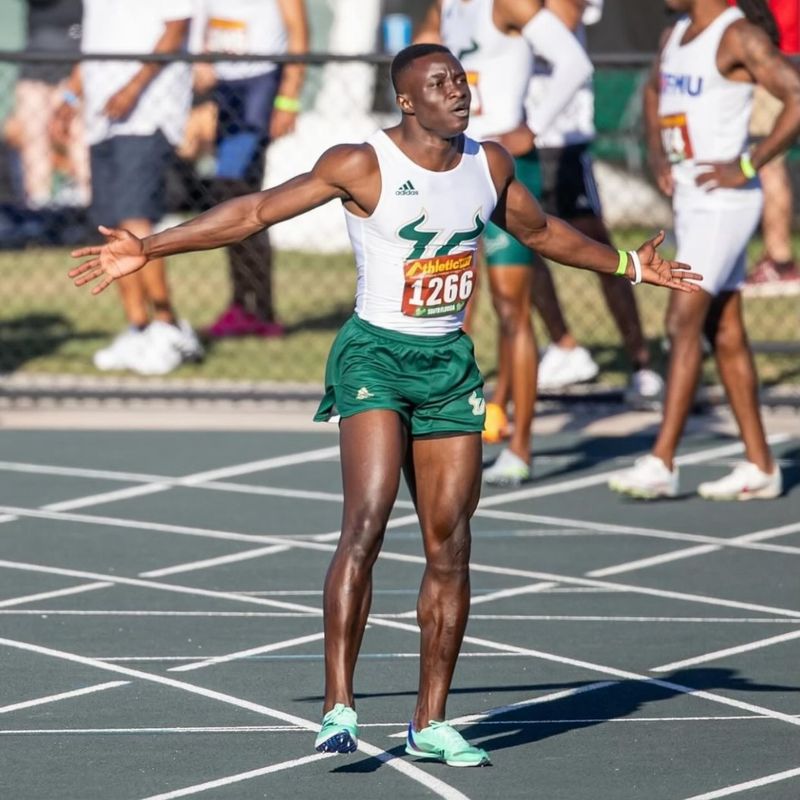 Abdul-Rasheed Saminu smashes 200m season best at NCAA Championships