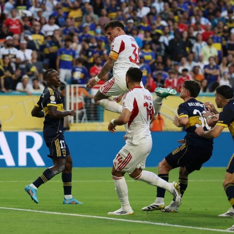 Benfica fight back as Boca Juniors finish with nine men