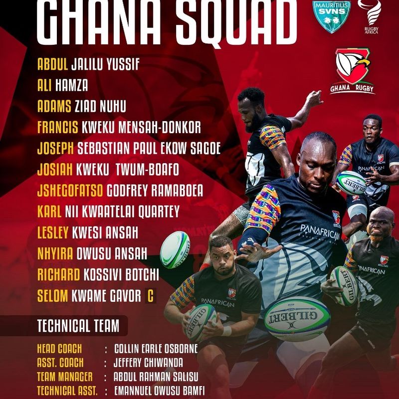 Ghana names squad for Africa Sevens as Eagles eye World Rugby Challenger spot