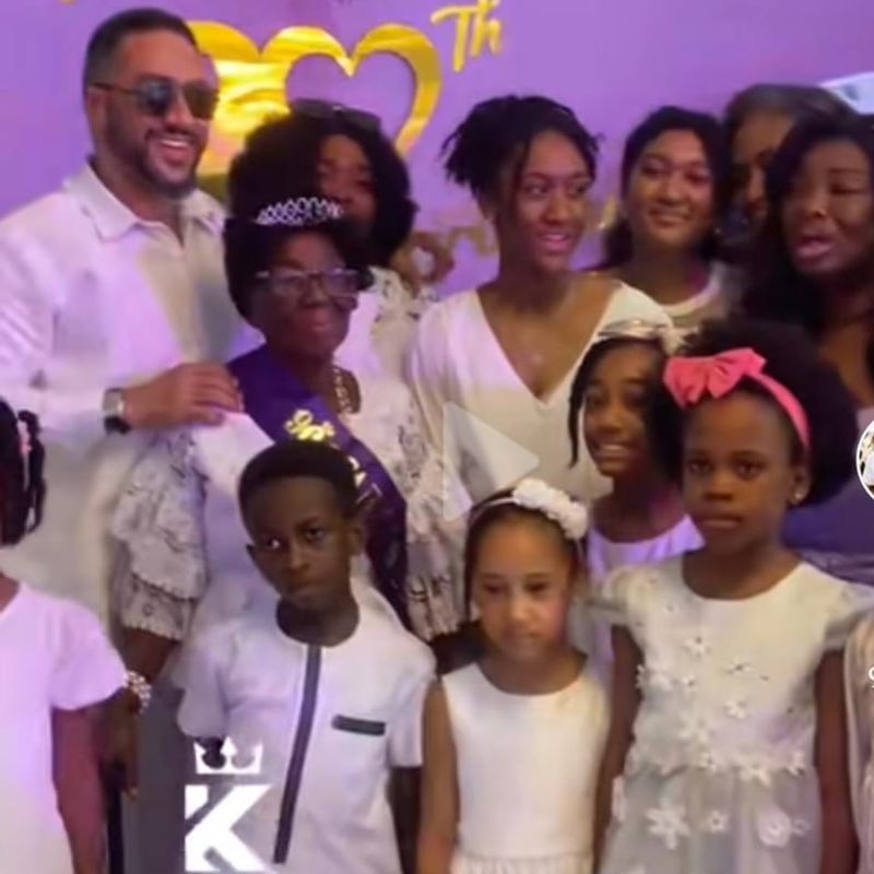 Majid Michel’s daughter Keira makes a rare public sppearance at her Grandma's birthday celebration