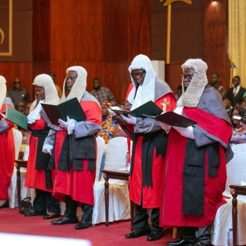 New Supreme Court Justices vow fairness, thank families for their support